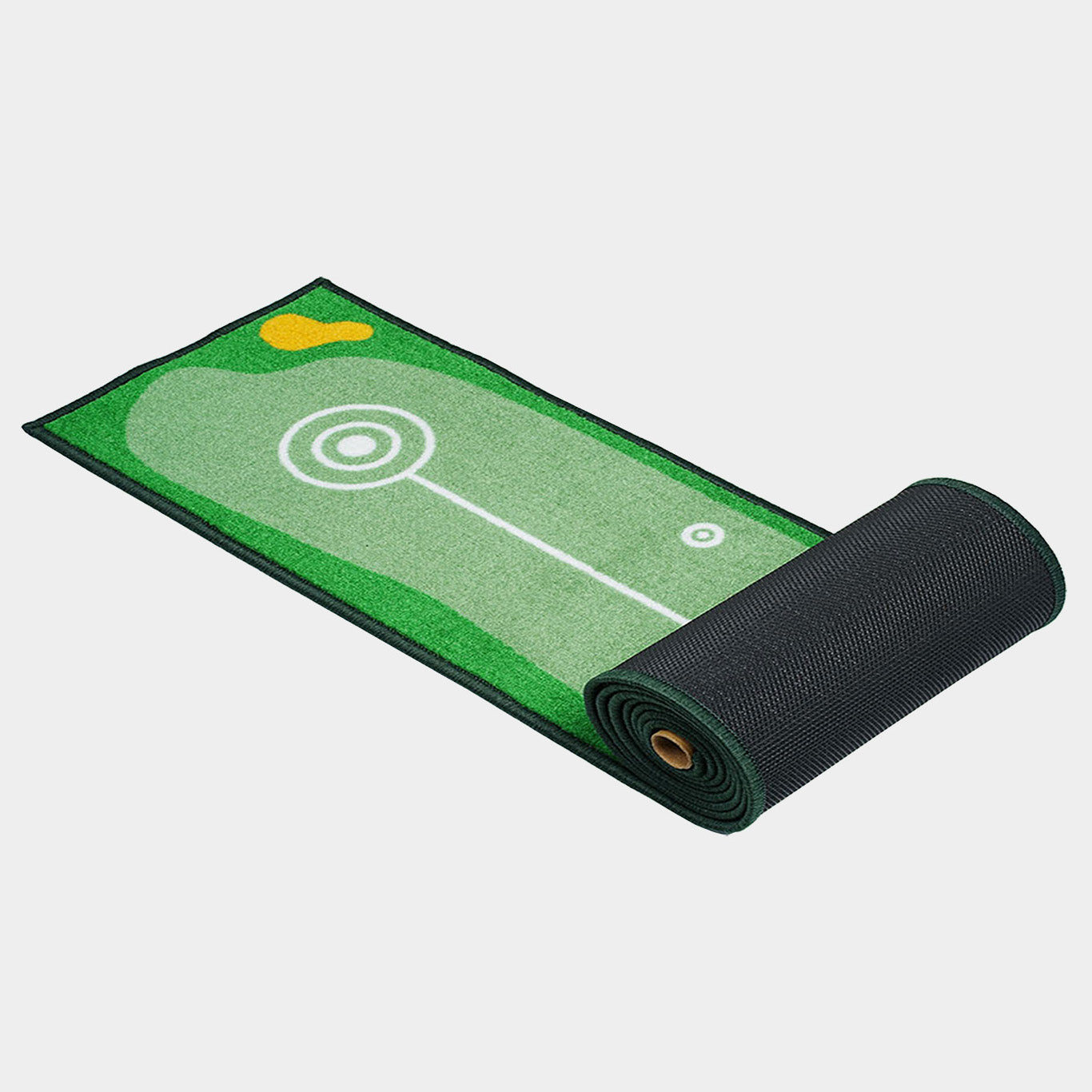 Ponsonbay Golf Putting Mat Indoor & Outdoor Practice Putting Green with Distance Marker Anti Slip Base